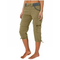 Naughtyhood ženske teretne hlače za ljetne vučne hlače Elastični struk casual joggers labavi ravni hlače,