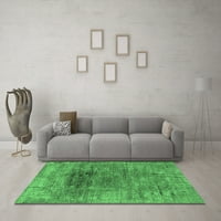 Ahgly Company u zatvorenom okrugli orijentalni smaragdni tepih za zelenu industrijsku površinu, 3 'krug