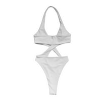 Jedno kupaće kostimi Modest Crisscross Tummy Control Plus size kupaći kostimi za kupanje Ženske kupaće