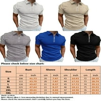 Sanviglor MENS Polo majica kratki rukav T košulje rever izrez Tee Classic Fit bluza Radna majica Royal