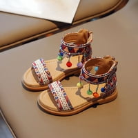 Neklene velike dječje djevojke sandale mliječ mališane sandale etničke stile djevojke sandale za djevojčice