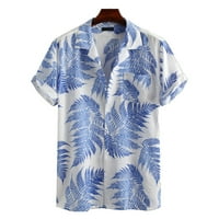Corashan Fit majice Muškarci Proljeće Ljeto Casual Slim tiskani kratki rukovi na plaži na plaži Top bluza Coofandy majice za muškarce