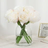 Park Head Umjetni božurski božurski cvjetovi Buket svileni cvjetovi za dom bridal festival za vjenčanje