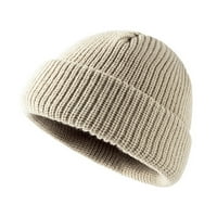 -Groee Beanie kape za muškarce jesen zima zadebljani pletene utovarivaju za žene za žene tinejdžerke