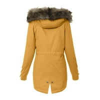 Wiueurtly kožne casual jakne za žene Žene dnevno plus veličina zimski kaput rever ovratnik dugih rukava