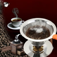 Vrući nehrđajući čelik sipajte preko konusnog filtra za upotrebu kafe za upotrebu sa kupcem