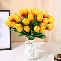 Deago umjetni tulipovi Cvijeće Real Touch PU Tulips Aranžman Buket za kućnu sobu Office Party Vjenčanje ukras
