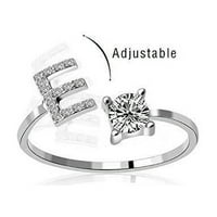 Esafio modni prstenovi pisce zvoni zircon prstenovi elegantni srebrni prstenovi podesivi leguralni prstenovi