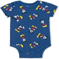Mickey Mouse, Donald Duck i Goofy Boys Onesie sa naljepnicama, novorođenčad
