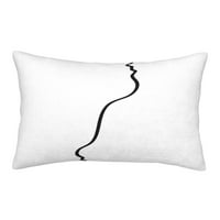 Super mekani pravokutni plišani jastuk, minimalna linija umjetnička udobnost i ne-piljki skriveni zip