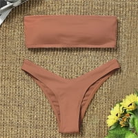 Ženski kupaći kostimi Ženski bikini High Struk temmska kontrola dva kupaće kostimi