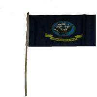 12 x18 U.S. Navy Ship Emblem Stick zastava za drvo