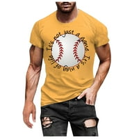 Baseball T majica bejzbol grafički slatki tee vrhovi MUŠKI PISMI ŠTA
