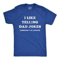Mens Volim da pričam tatu šale majica smiješna sarcastic otac humor Tekst Grafički čaj za momke - 4xL