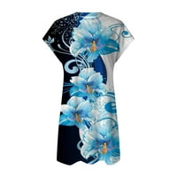 StMixi ljetne haljine za žene na plaži bočni prorez labave majice kratke sunčane haljine casual kratki