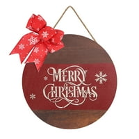 Njspdjh Dekoracija Drveni listing Nasloni zidni ukras Božićni drveni Dobrodošli na vratima na vratima