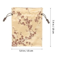 Frcolor torba Nakit za odlaganje poklona za skladištenje nacrtač torbice Vjenčana vreća vezene bombone