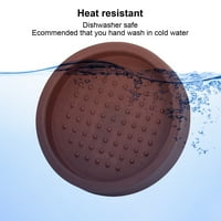 Prijenosni mekani okrugli silikonski matični mat kafe zrcajući brušenje brusnog placemat za kućnu kuhinju