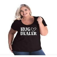 MMF - Ženska pulks pulks Curvy majica, do veličine - zagrljaj prodavač W Heart