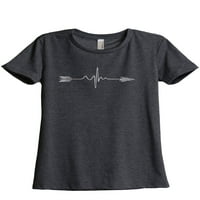Arrow Trajala života Ženska modna opuštena majica Tee charcoal sivi medij
