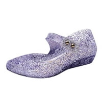 DMQUPV platformene sandale za žene zabave Jelly Cipele za djecu Maril Mary Jane Sandale Ženska peta Sandal Purple 13