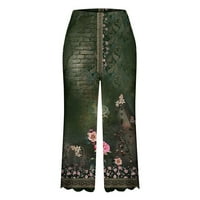 Pacommark PI ženske hlače plus čišćenje veličine Žensko ljeto Ležerne prilike za ispis, obrezane hlače