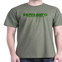 Cafepress - Neon Esperanto tamna majica - pamučna majica