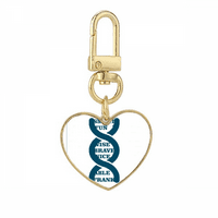 Zanimljivi kvalitetni zabavni geni Gold Heart Cleanchain Metalni držač za ključeve