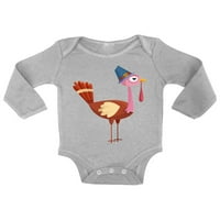 Awkward Styles Gandsgiving majica za bebe Bodi, dugih rukava Turska Romper