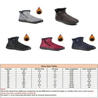Lacyhop Žene Topla Boot sa patentnim zatvaračem Zimske čizme protiv klizanja Crne 7