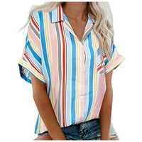 Majice za žensku košulju kratkih rukava Ležerne prilike modernog gornjih majicaSize m