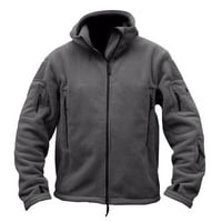 Ketyyh-CHN zimski jakni za muškarce dugih rukava bomber jakna s džepom Khaki, 2xL