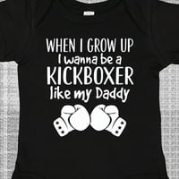 Inktastični kickboxing Budući kickBoxer kao tata poklon baby boy ili baby girl bodysuit