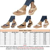 Lagana platforma Lacyhop Woman Flip Flop Wedge Sandale Visoko potpetica za potporu za hodanje papuča