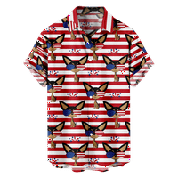 Četvrti jul Havajska majica za muške patriotske majice kratkih rukava Tropska plaža Vrhovi za odmor