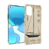 Nautical-Marine-playprints - Telefonska futrola, Dizajnirana za OnePlus 8T Soft TPU za Djevojke Boys
