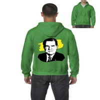 Normalno je dosadno - Muška dukserica pulover sa punim zip, do muškaraca veličine 5xl - američki predsjednik