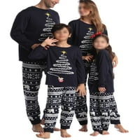 Gomelly mammy tata dječja spavaća odjeća s dugim rukavima xmas pjs podudaranje porodice pidžamas set