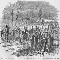 General McClellan stiže da preuzme komandu na opsadu Yorktown, Virginia Poster Print Frank Leslie