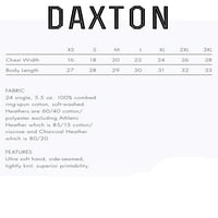 Daxton Atlanta Thirt Premium kratkih rukava Basic Crew Neck Tee