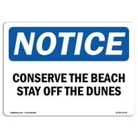 Znak za otkaz - sačuvati plažu ostanite izvan dina