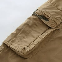 Wefusti muški kratke hlače Muške casual multi ravne čvrste boje vanjske pantalone hlače džepne tasterne