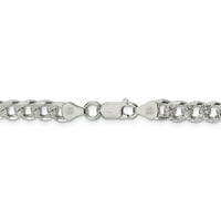 Ogrlica lanca srebrne boje u srebrnoj boji, narukvica ili gletnjak