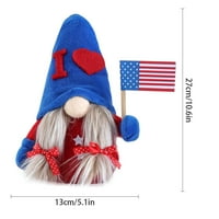Wollično beskrajnog lutka ukrašavanja Dan nezavisnosti Plišani gnome lutka meka lijepa domaća ukras