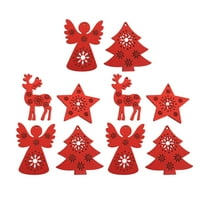 Božićni drv Privjesak Drveni viseći ukras Početna Ukrasi Izgled Dekorativnih rekviracija Slučajni stil
