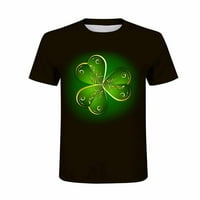 Scyoekwg Žene Ležerne kratki rukav St. Patrick's Dnevna majica Grafički majica Salos Fit majice Trendy