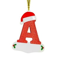 Ukrasi za božićne abecede Abeceda Personalizirani ukrasi Božićni personalizirani kućni dekor