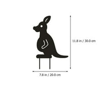 Set šuplje kangaroo dekors životinjskog željeznog umjetničkog ornamenta travnjak kangaroo ukras