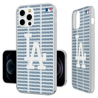 Los Angeles Dodgers Text Backdrop Clear Case