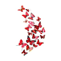 Dyfzdhu 3D Leptir umjetničke naljepnice za zid Početna Dekor DIY za vjenčani zabavni leptiri naljepnica